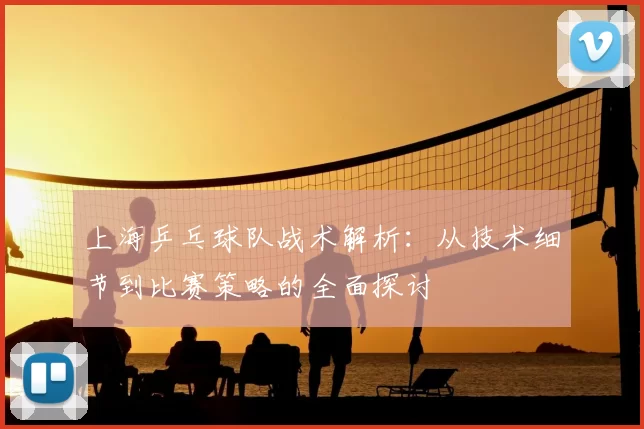 上海乒乓球队战术解析:从技术细节到比赛策略的全面探讨