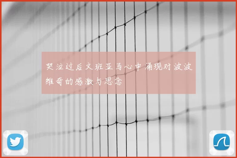 哭泣过后文班亚马心中涌现对波波维奇的感激与思念